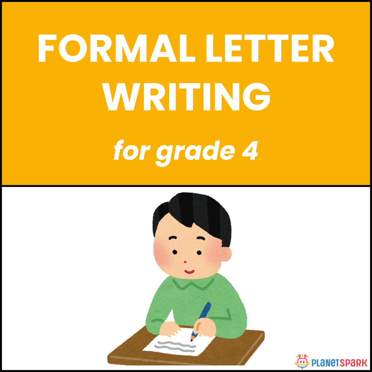 Class 4 English Worksheet on Formal Letter Writing