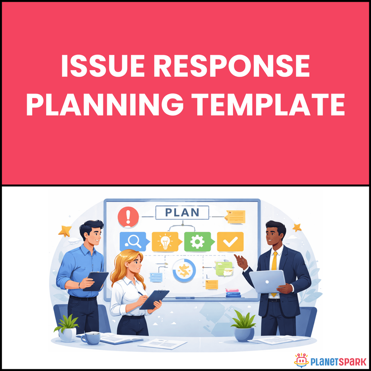 Issue Response Planning Template
