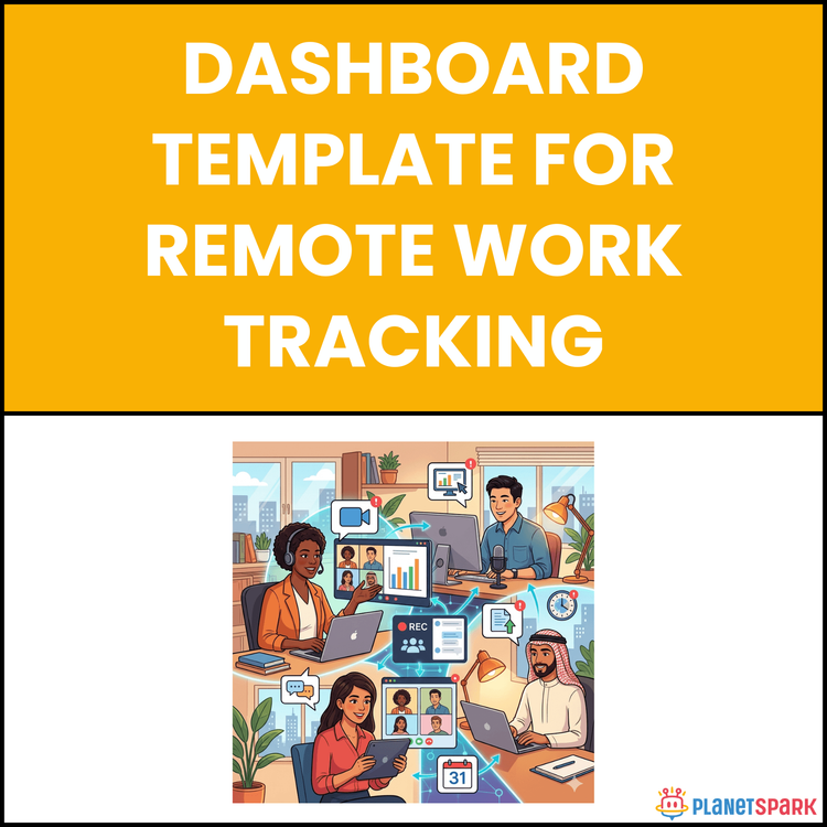 Dashboard Template for Remote Work Tracking