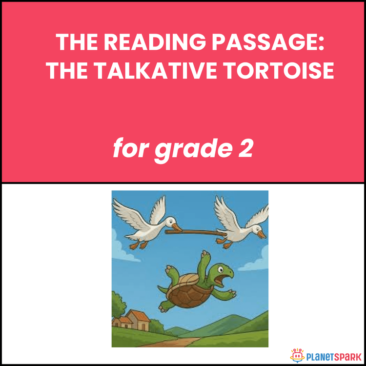 Grade 2 Reading Passage on The Talkative Tortoise
