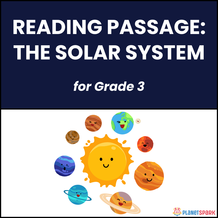 Class 3 Reading Passage on The Solar System