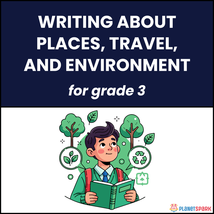Class 3 English Worksheet Travel Environment Writing