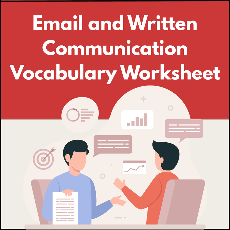 Email and Written Communication Vocabulary Worksheet