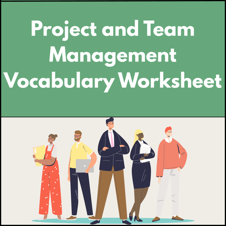 Project and Team Management Vocabulary Worksheet
