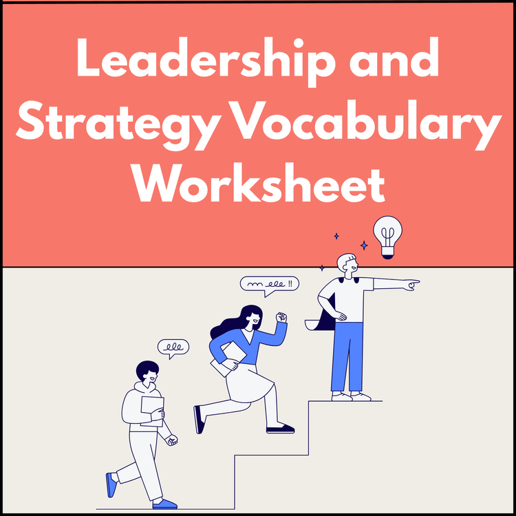 Leadership and Strategy Vocabulary Worksheet