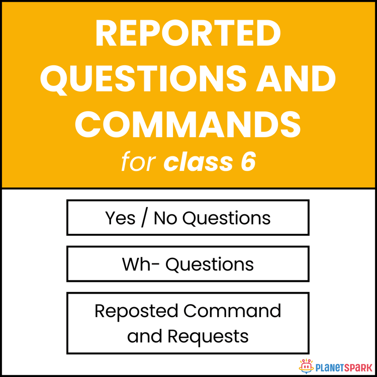 Class 6 Worksheet on Reported Questions and Commands – Change in Speech Practice