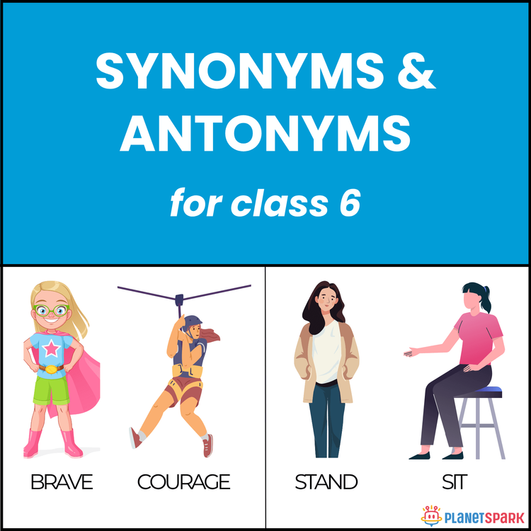 Class 6 English Worksheet on Synonyms and Antonyms