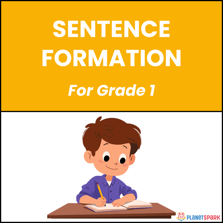 Class 1 English Worksheet on Sentence Formation