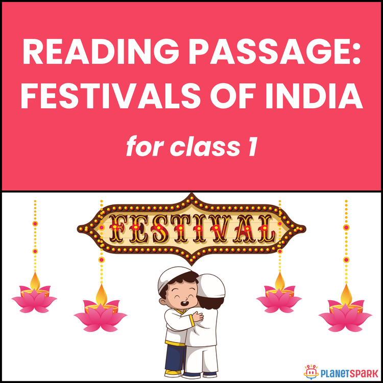 Class 1 Reading Passage on Festivals of India