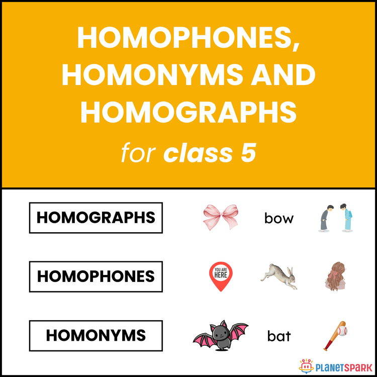 Class 5 Worksheet on Homophones and Homonyms