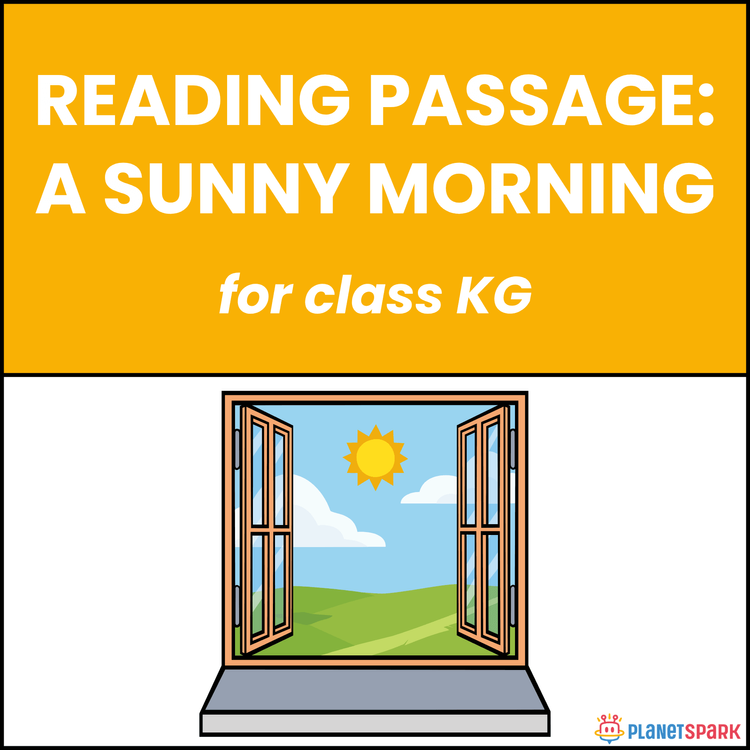 Class KG Unseen Passage on A Sunny Morning