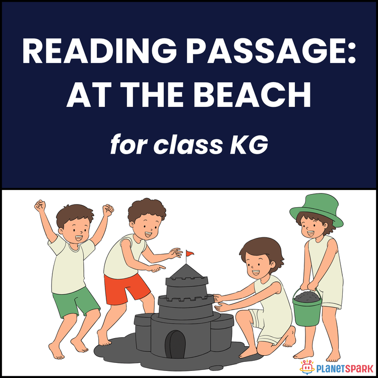 Class KG Unseen Passage on At the Beach