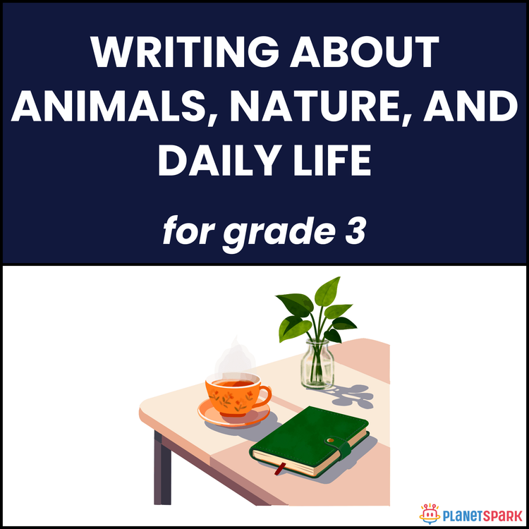 Class 3 Grammar Worksheet Animals Nature Writing