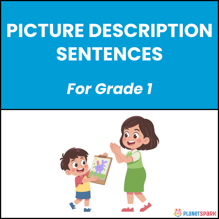 Class 1 Worksheet on Picture Description Sentences