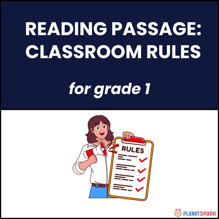 Class 1 Reading Passage on Classroom Rules