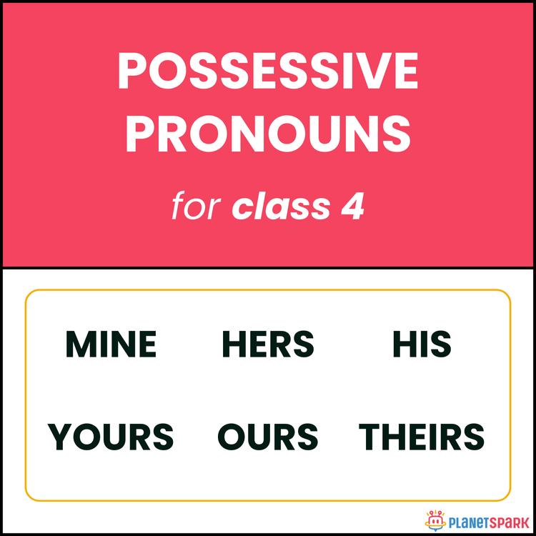 Class 4 Worksheet on Possessive Pronouns