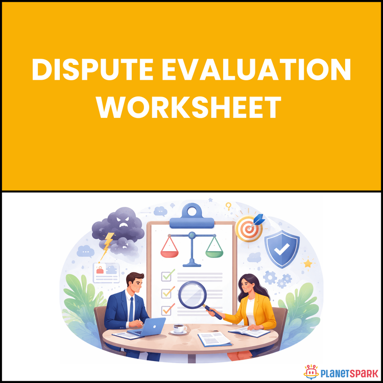 Dispute Evaluation Worksheet