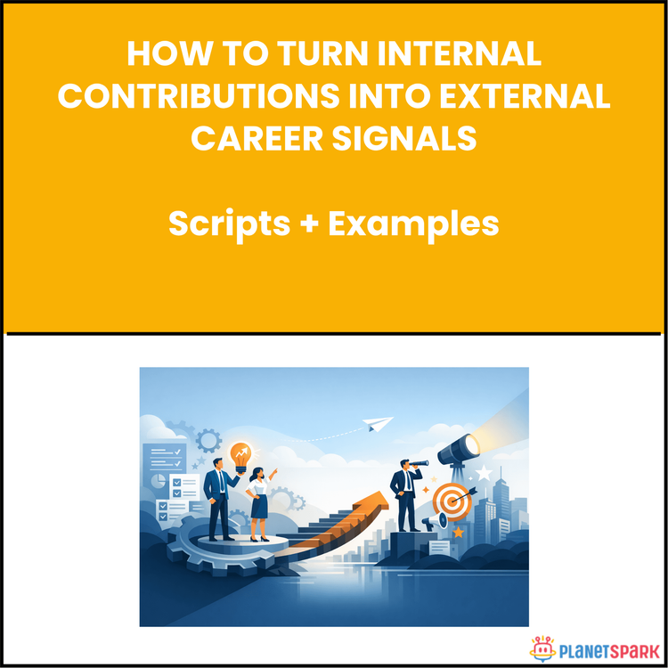 How To Turn Internal Contributions Into External Career Signals
