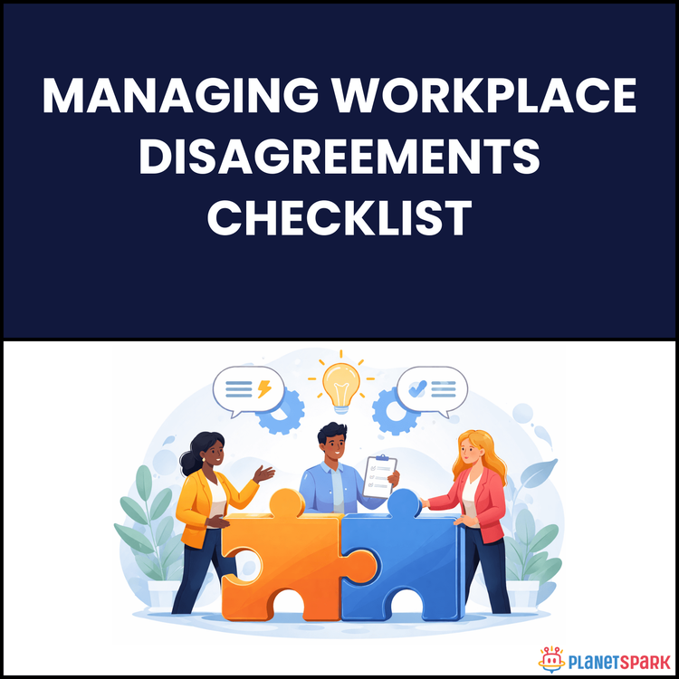 Managing Workplace Disagreements Checklist