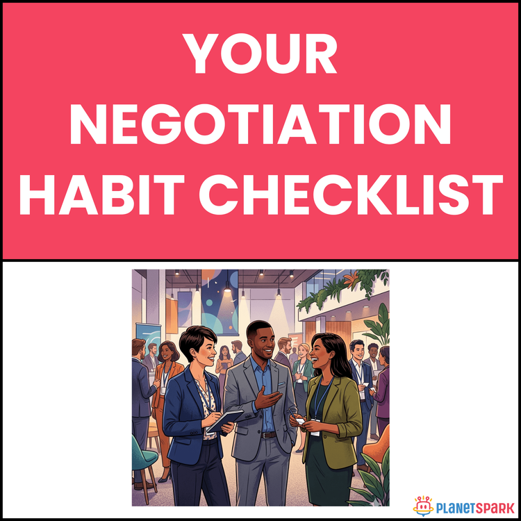 Your Negotiation Habit Checklist