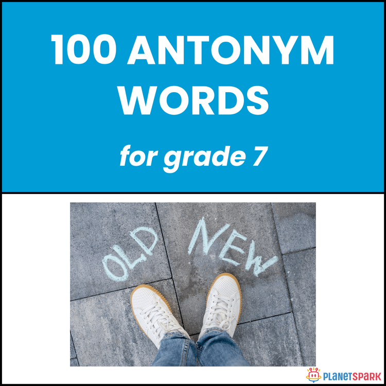 Class 7 Worksheet on Antonyms Vocabulary Drill