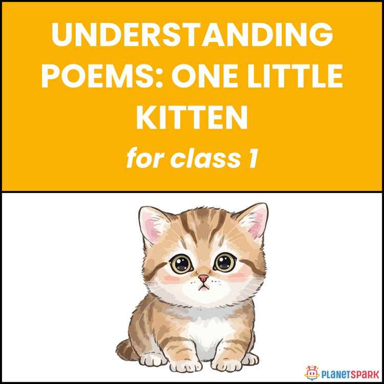 Class 1 Understanding Poems: One Little Kitten