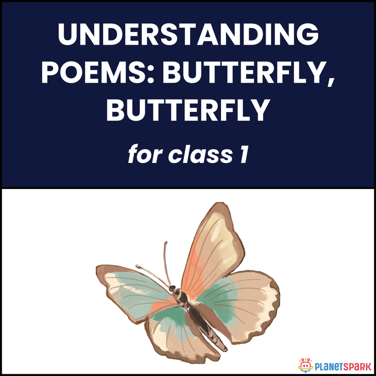 Class 1 Understanding Poems: Butterfly Butterfly