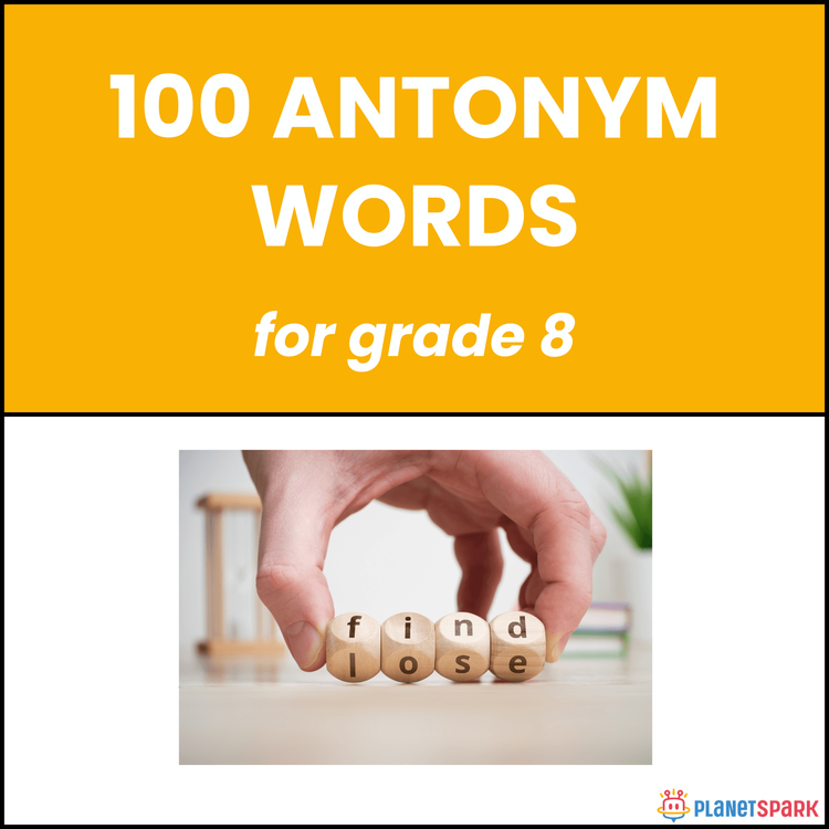 Class 8 Worksheet on Antonyms Understanding Skills