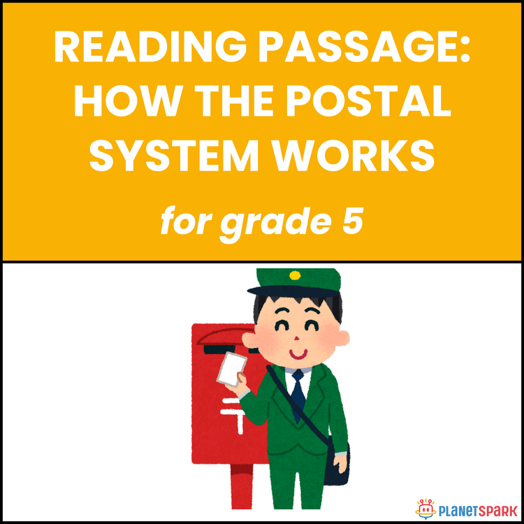 Class 5 Reading Passage on How the Postal System Works