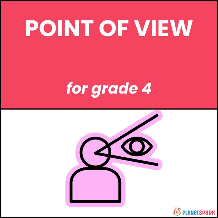 Class 4 English Worksheet on Point of View Writing
