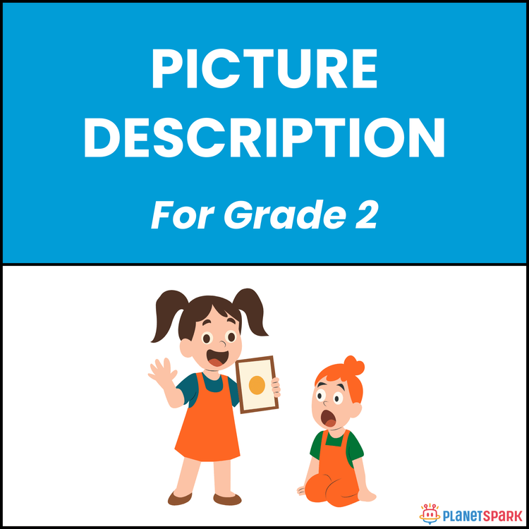 Class 2 English Worksheet on Picture Description