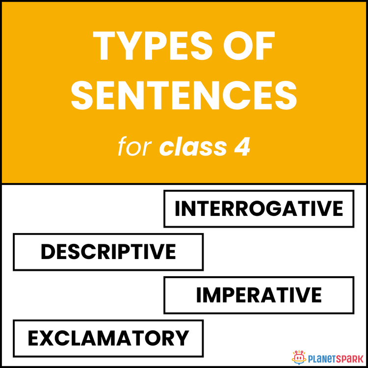 Class 4 Grammar Worksheet on Types of Sentences