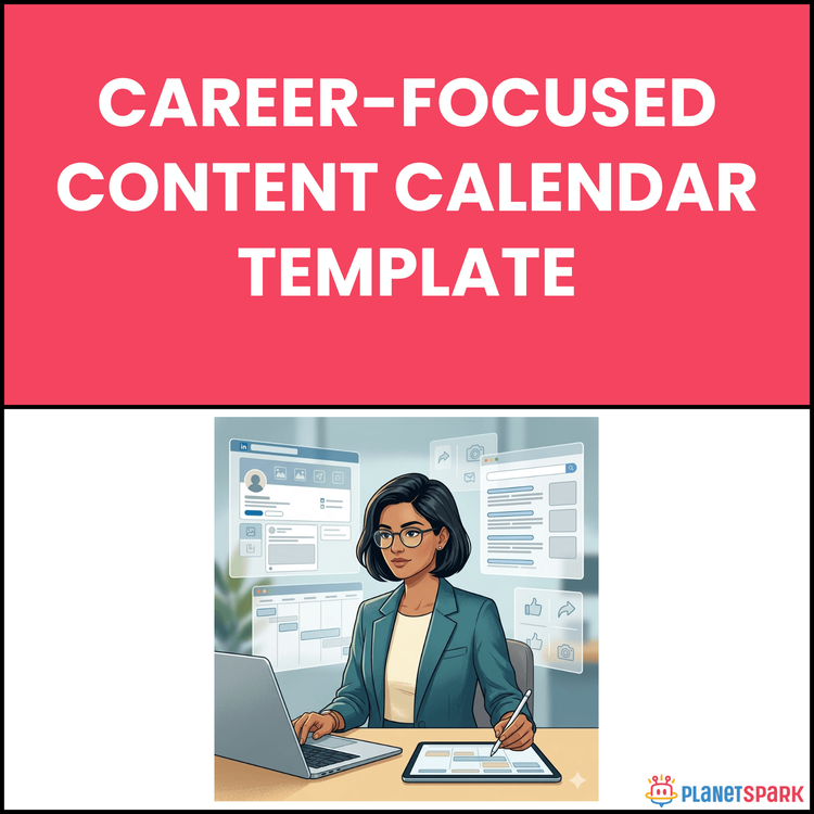 Career-Focused Content Calendar Template