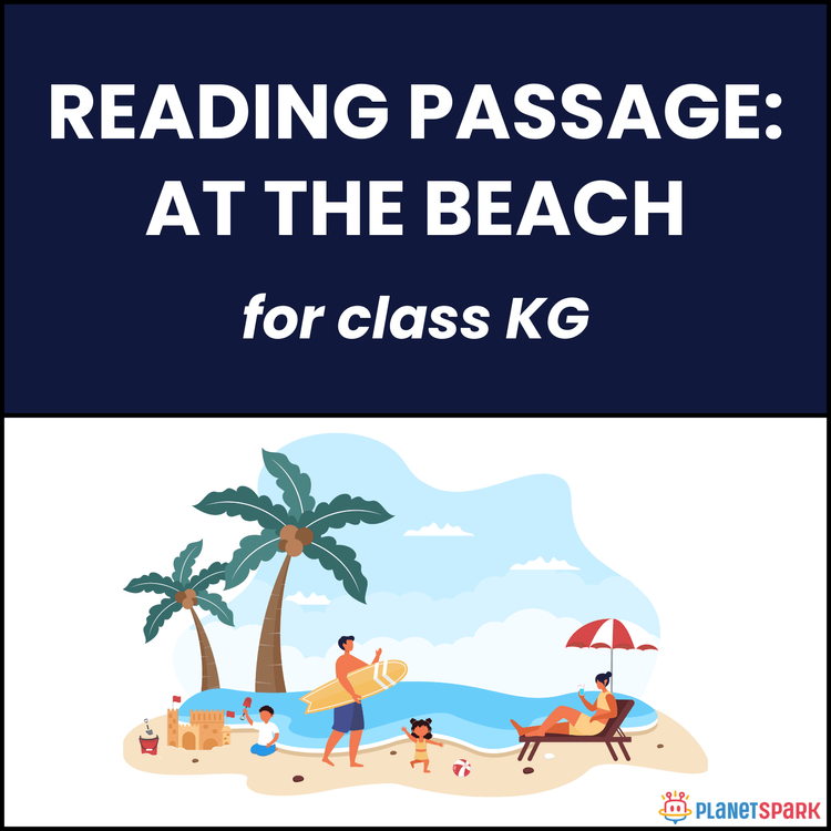 Class KG Unseen Passage on At the Beach