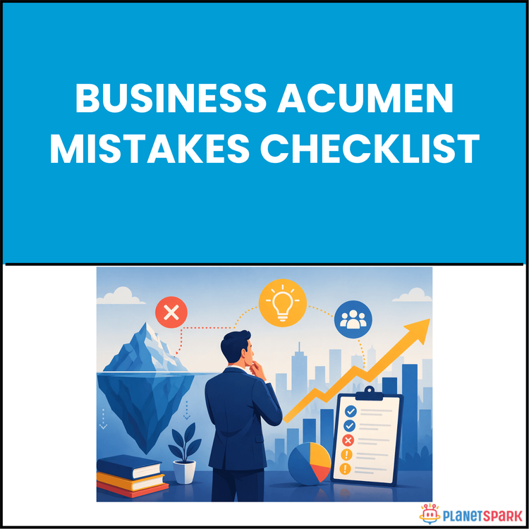 Business Acumen Mistakes Checklist