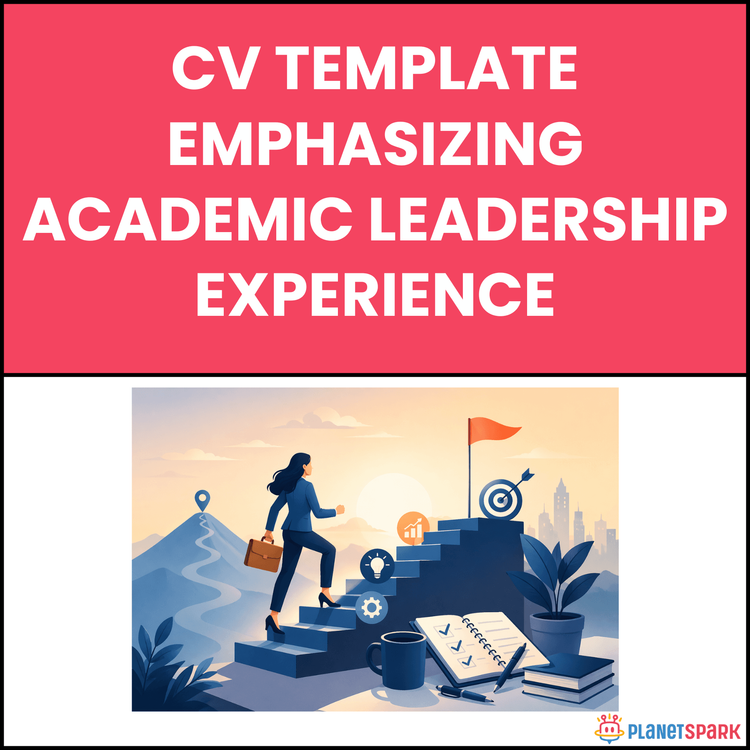 CV Template Emphasizing Academic Leadership Experience