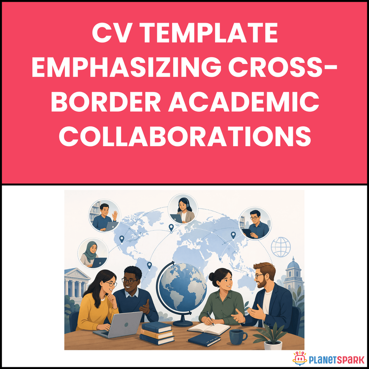 CV Template Emphasizing Cross-Border Academic Collaborations
