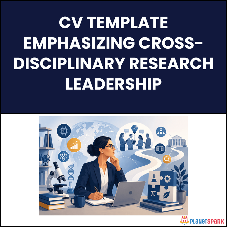 CV Template Emphasizing Cross-Disciplinary Research Leadership