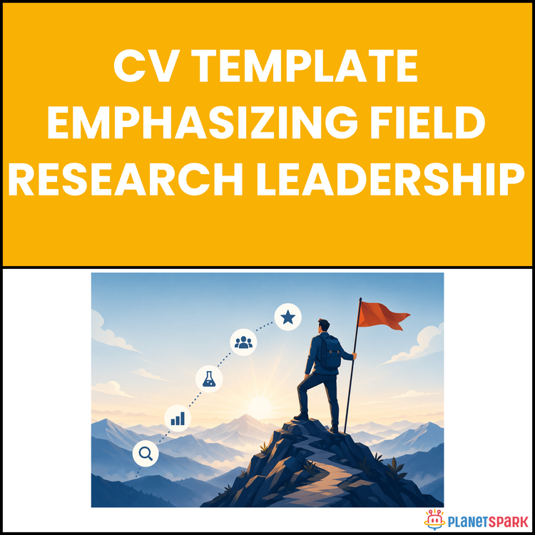 CV Template Emphasizing Field Research Leadership