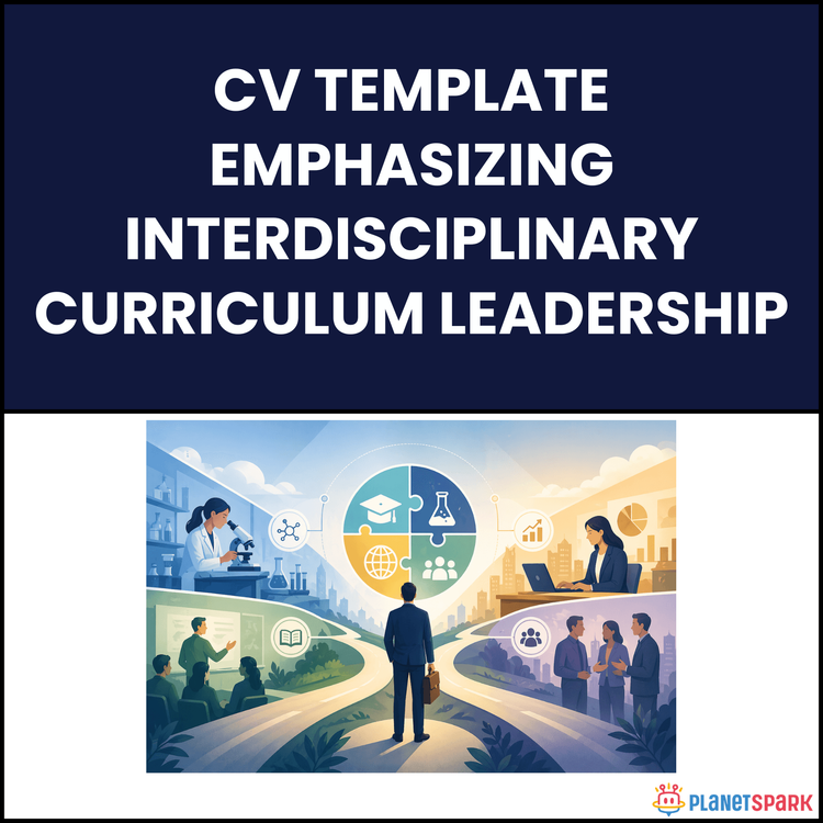 CV Template Emphasizing Interdisciplinary Curriculum Leadership