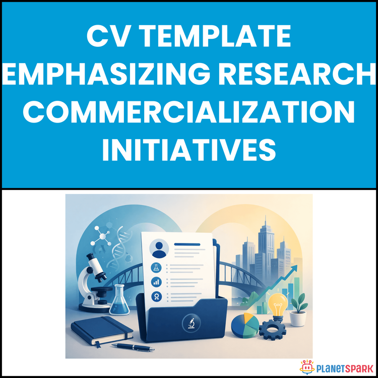 CV Template Emphasizing Research Commercialization Initiatives