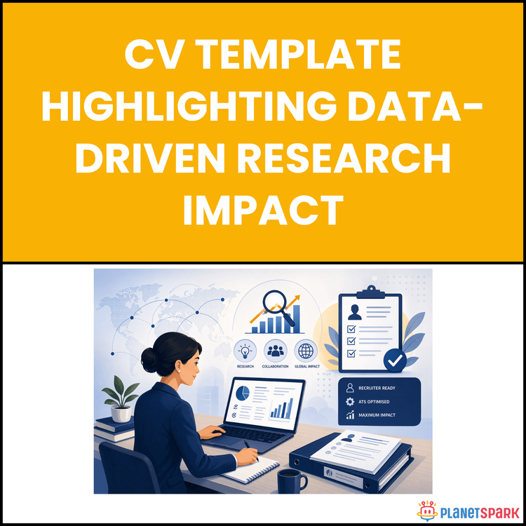 CV Template Highlighting Data-Driven Research Impact