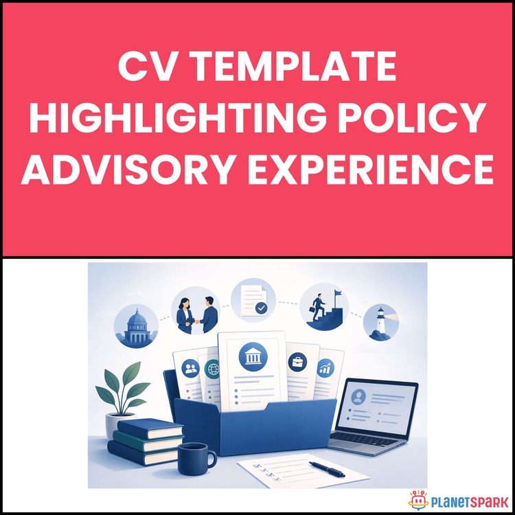 CV Template Highlighting Policy Advisory Experience
