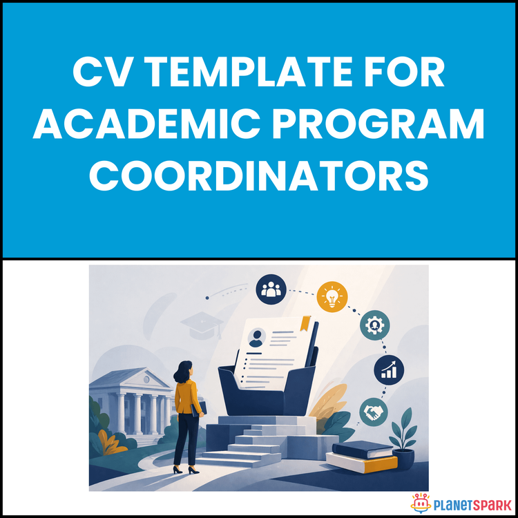 CV Template for Academic Program Coordinators