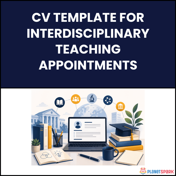 CV Template for Interdisciplinary Teaching Appointments