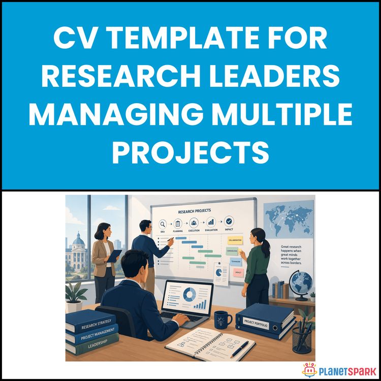 CV Template for Research Leaders Managing Multiple Projects