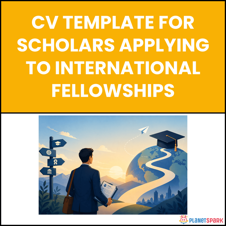 CV Template for Scholars Applying to International Fellowships