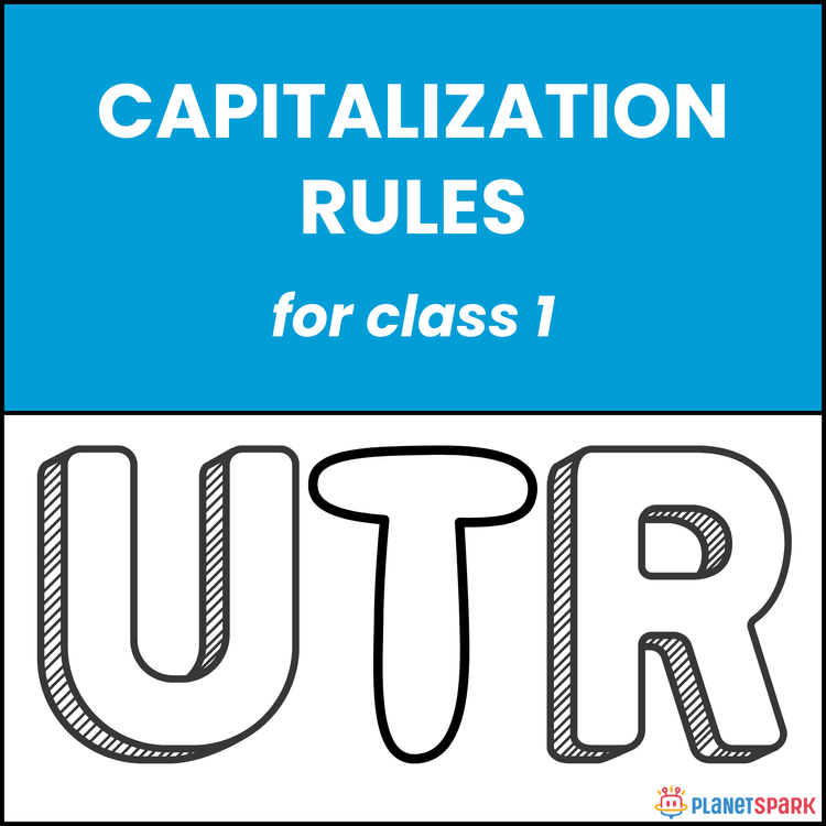 Class 1 English Grammar Worksheet on Capitalization