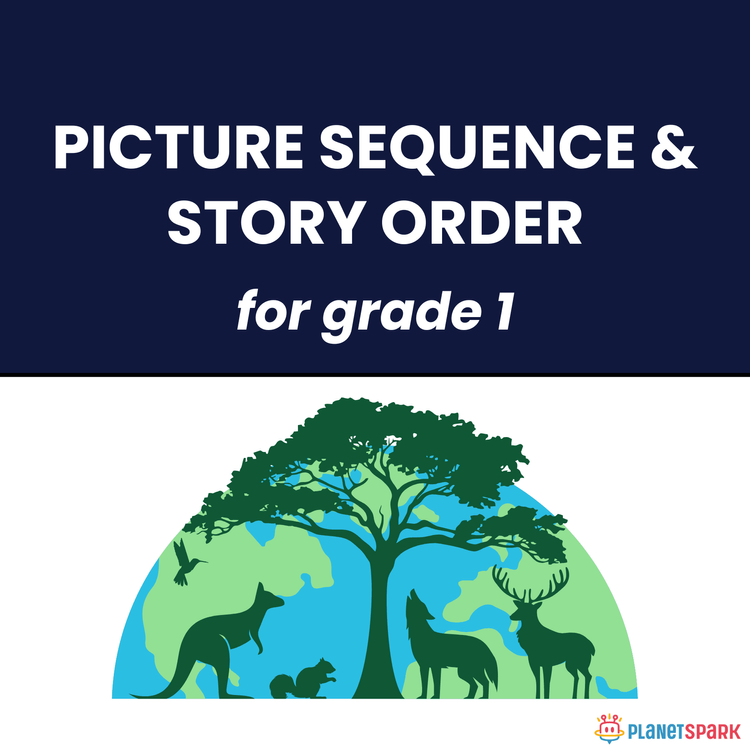 Class 1 English Worksheet on Picture Sequence Story Order