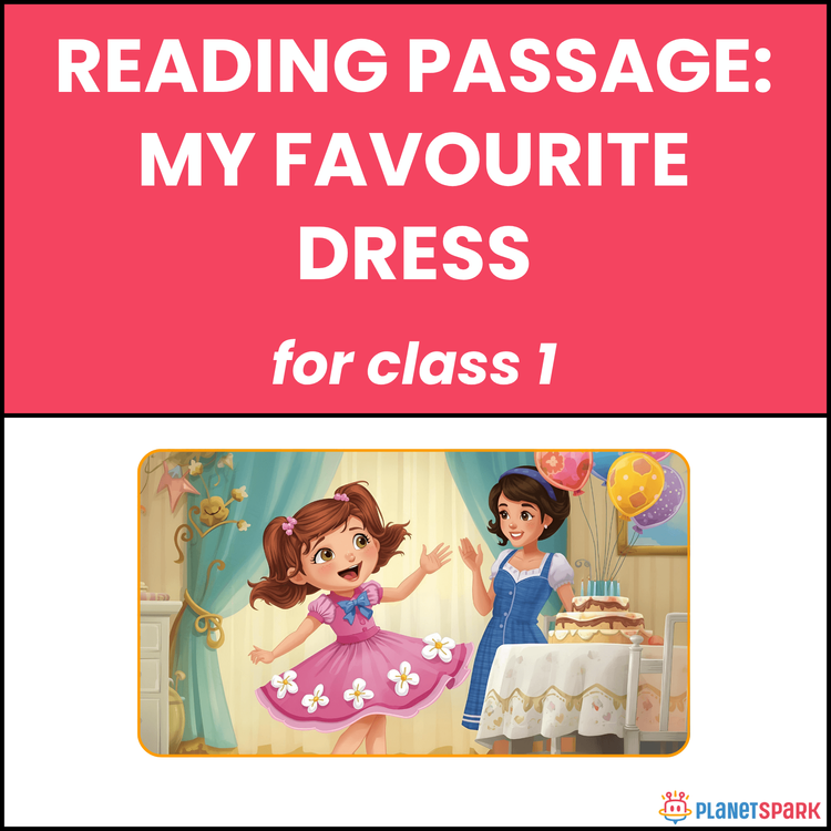 Class 1 Reading Passage on My Favorite Dress